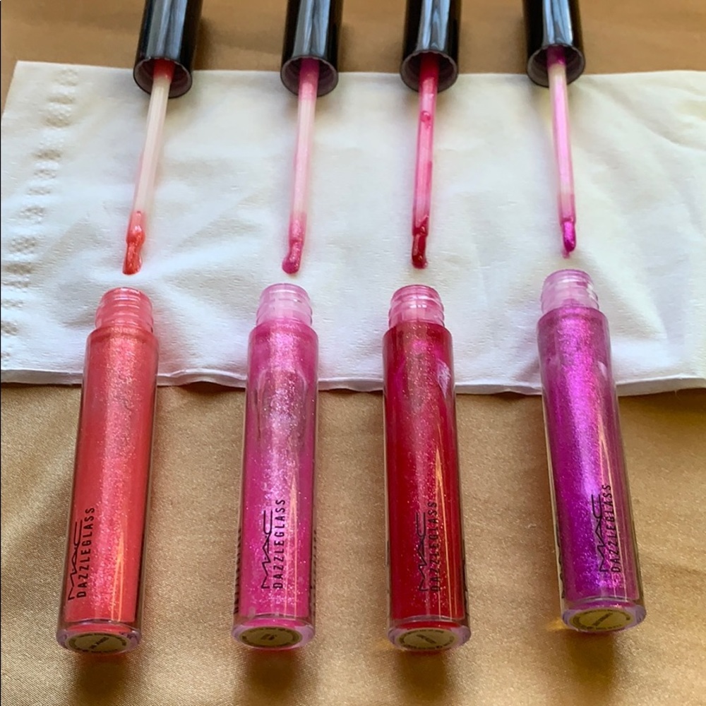 Mac dazzle glass lip gloss set of 4